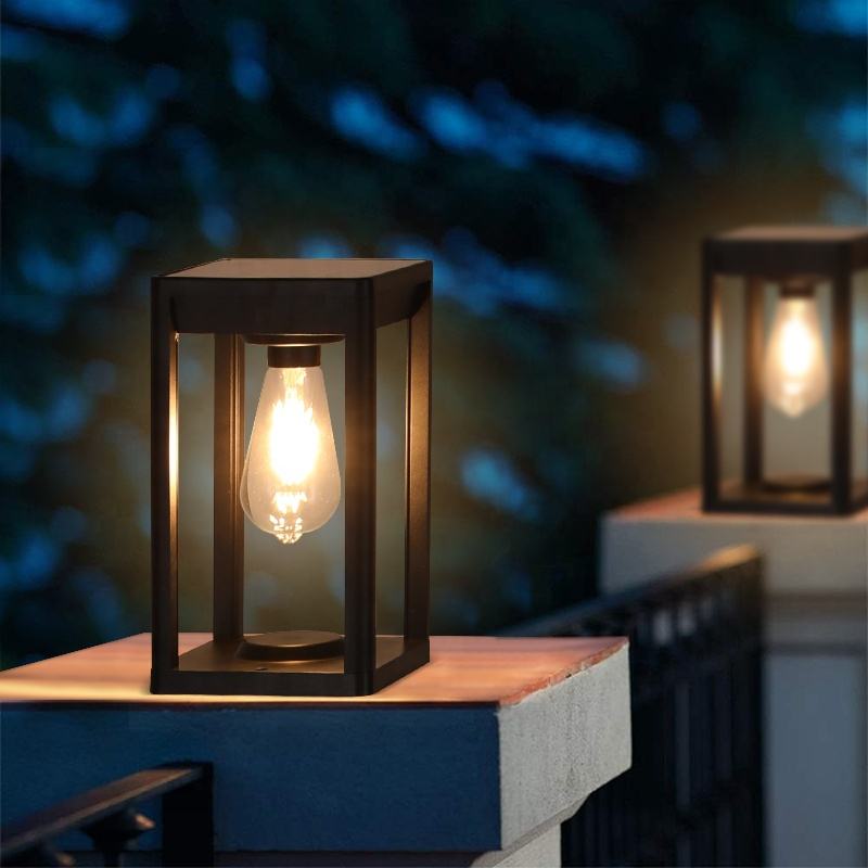 Modern Solar Column Lamp  Aluminum Garden Light with Motion Sensor - Product detail 6