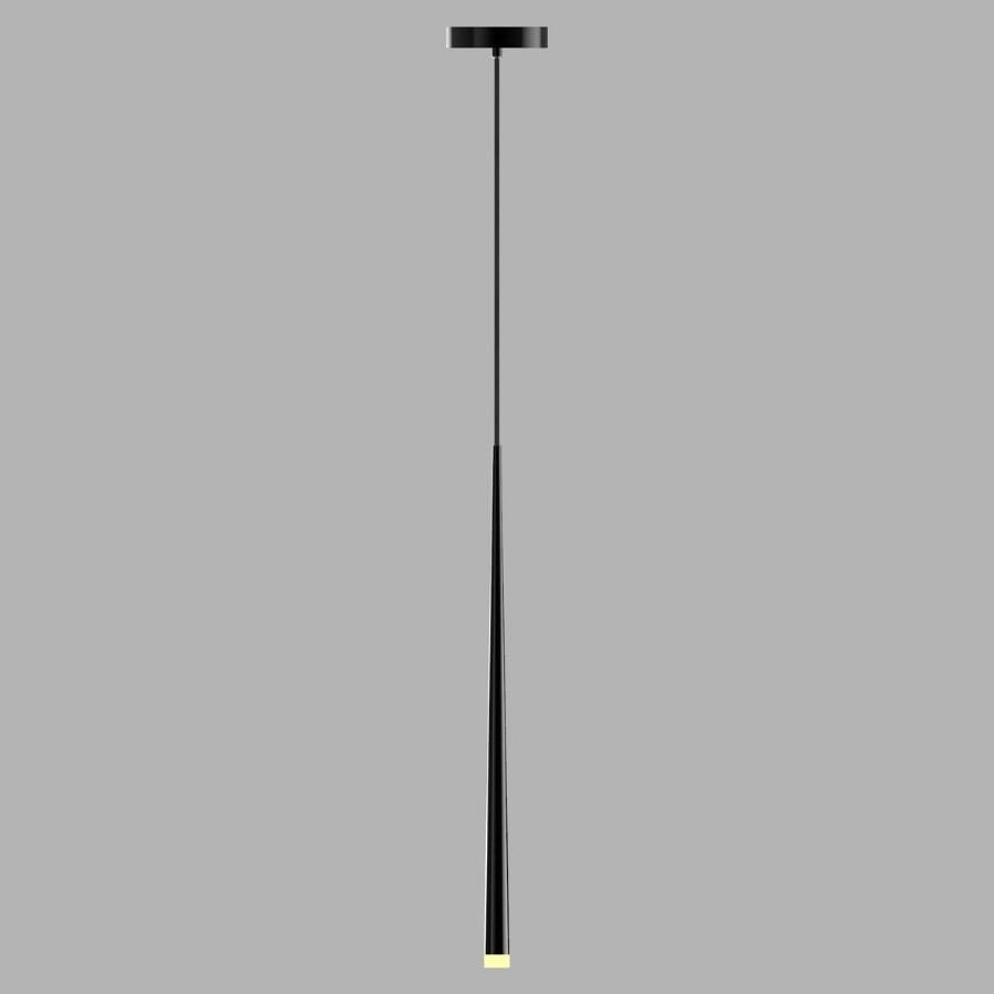 Modern LED Pendant Light  Slim Black Adjustable Suspension - Product detail 5