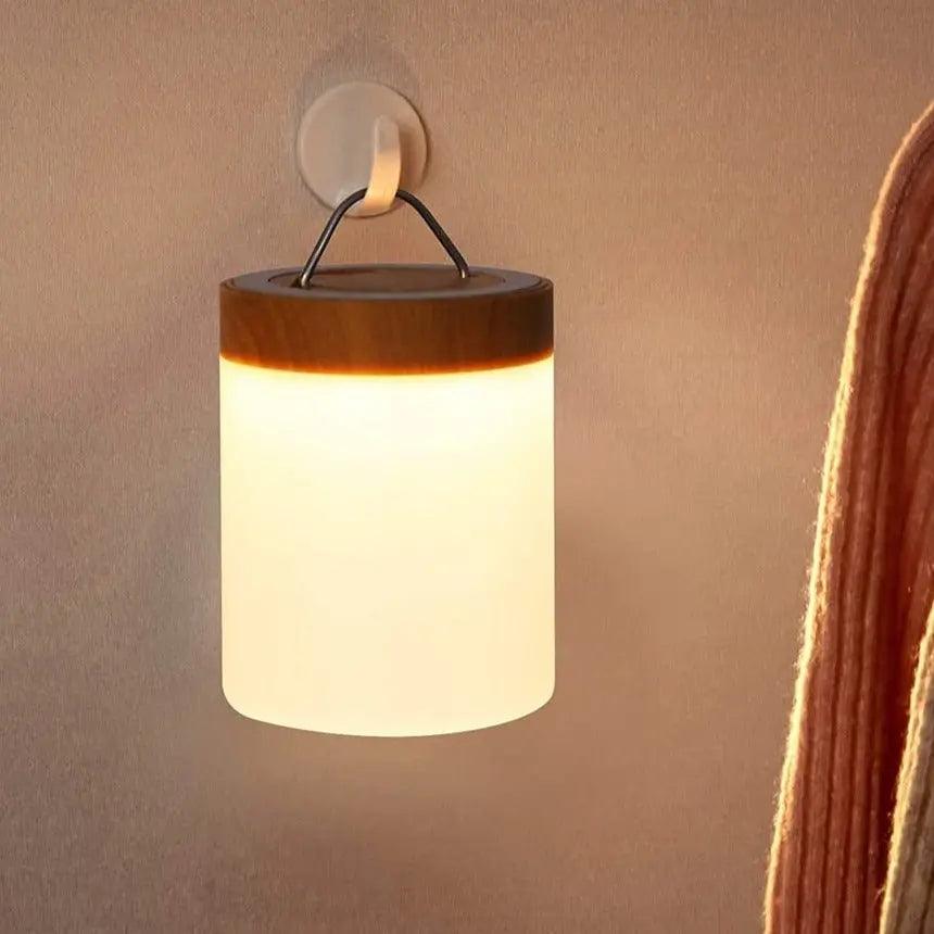Modern Touch Sensor Lamp  Wooden Base LED Ambient Light - Product detail 4
