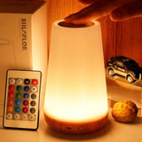 Modern Touch Sensor Lamp  Wooden Base LED Ambient Light - Product detail 10