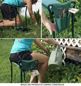 Garden Kneeler Bench  Foldable Steel Frame With Waterproof Cushion - Product detail 5