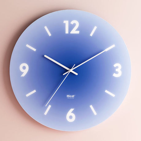 Modern Glass Wall Clock  Sunset Gradient Design - Product detail 6
