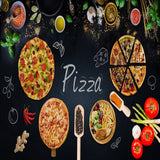Food Mural Wallpaper | Italian Pizza Kitchen Design