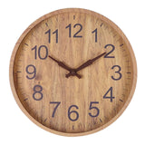 Rustic Wall Clock  Natural Wood With Dark Numbers - Product detail 7