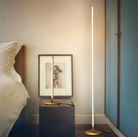 LED Floor Lamp  Modern Gold Minimalist Design - Product detail 7