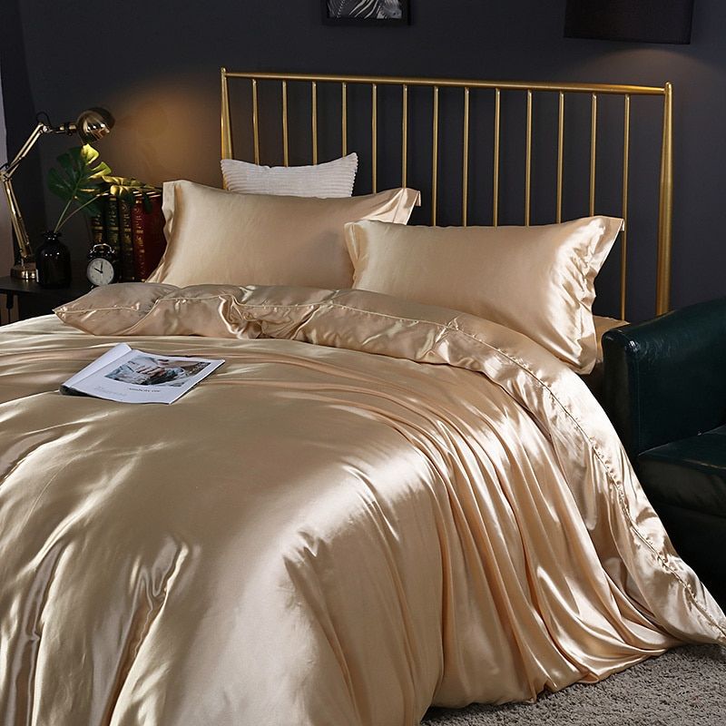 Luxury Silk Bedding Set  100 Pure Silk 4-Piece Collection - Product detail 4