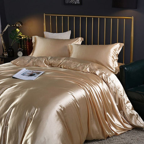 Luxury Silk Bedding Set  100 Pure Silk 4-Piece Collection - Product detail 4