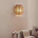 Modern Wall Sconce  Textured Jute Shade Design - Product example