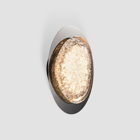 Modern LED Wall Light  Crystal Glass  Steel Sconce - Product showcase