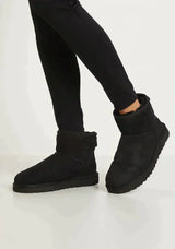 Winter Suede Ankle Boots  Fleece Lined Vegan Design - Product detail 4