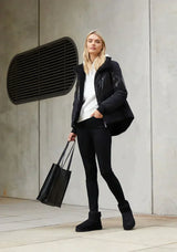 Winter Suede Ankle Boots  Fleece Lined Vegan Design - Product example