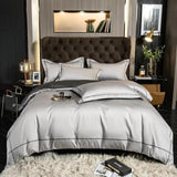 Egyptian Cotton Bedding Set  Premium Silver Trim Design - Product detail 8