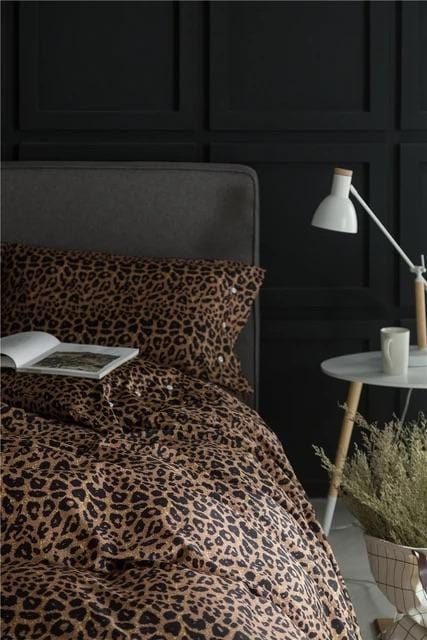 Leopard Print Duvet Cover  Egyptian Cotton Bedding Set - Product detail 4