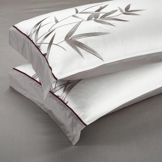Luxury Egyptian Cotton Bedding Set  Bamboo Embroidery Design - Product detail 5