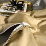 Egyptian Cotton Bedding Set  Premium Silver Trim Design - Product detail 6