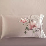 Floral Cotton Bedding Set  Pink Cherry Blossom Design - Product detail 4
