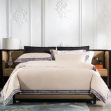 Egyptian Cotton Duvet Set  Premium Bedding With Decorative Border - Product detail 12