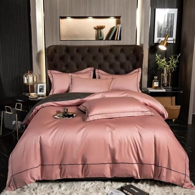 Egyptian Cotton Bedding Set  Premium Silver Trim Design - Product detail 10