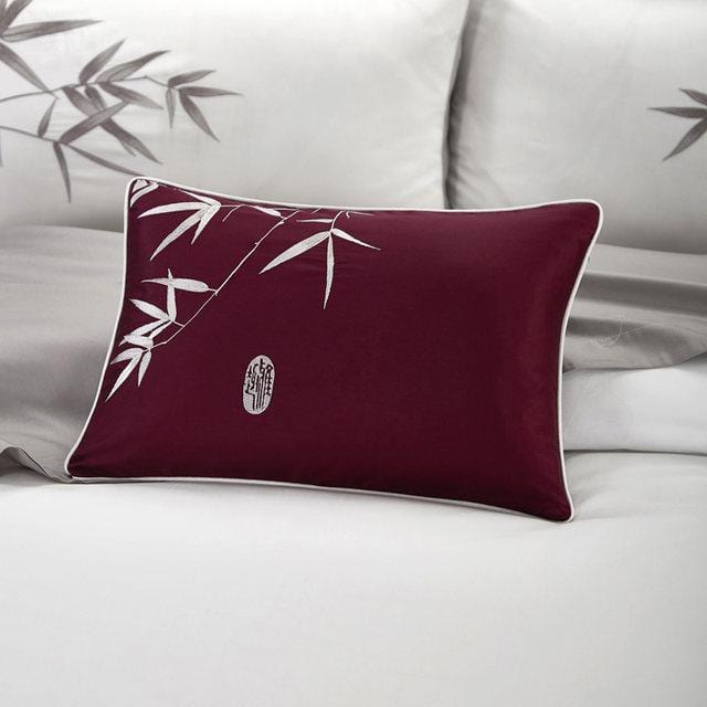 Luxury Egyptian Cotton Bedding Set  Bamboo Embroidery Design - Product example