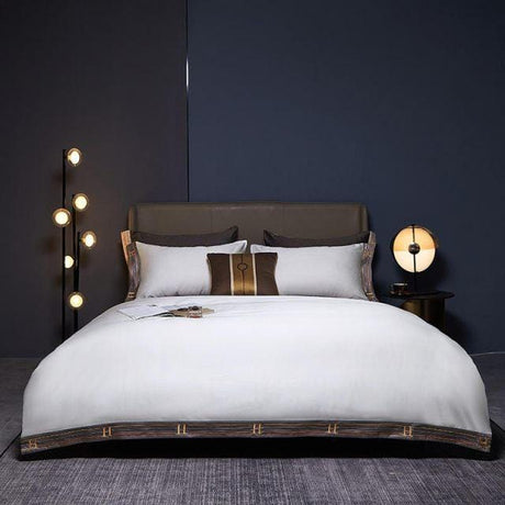 Luxury Egyptian Cotton Bedding  Premium White Hotel Collection - Product showcase