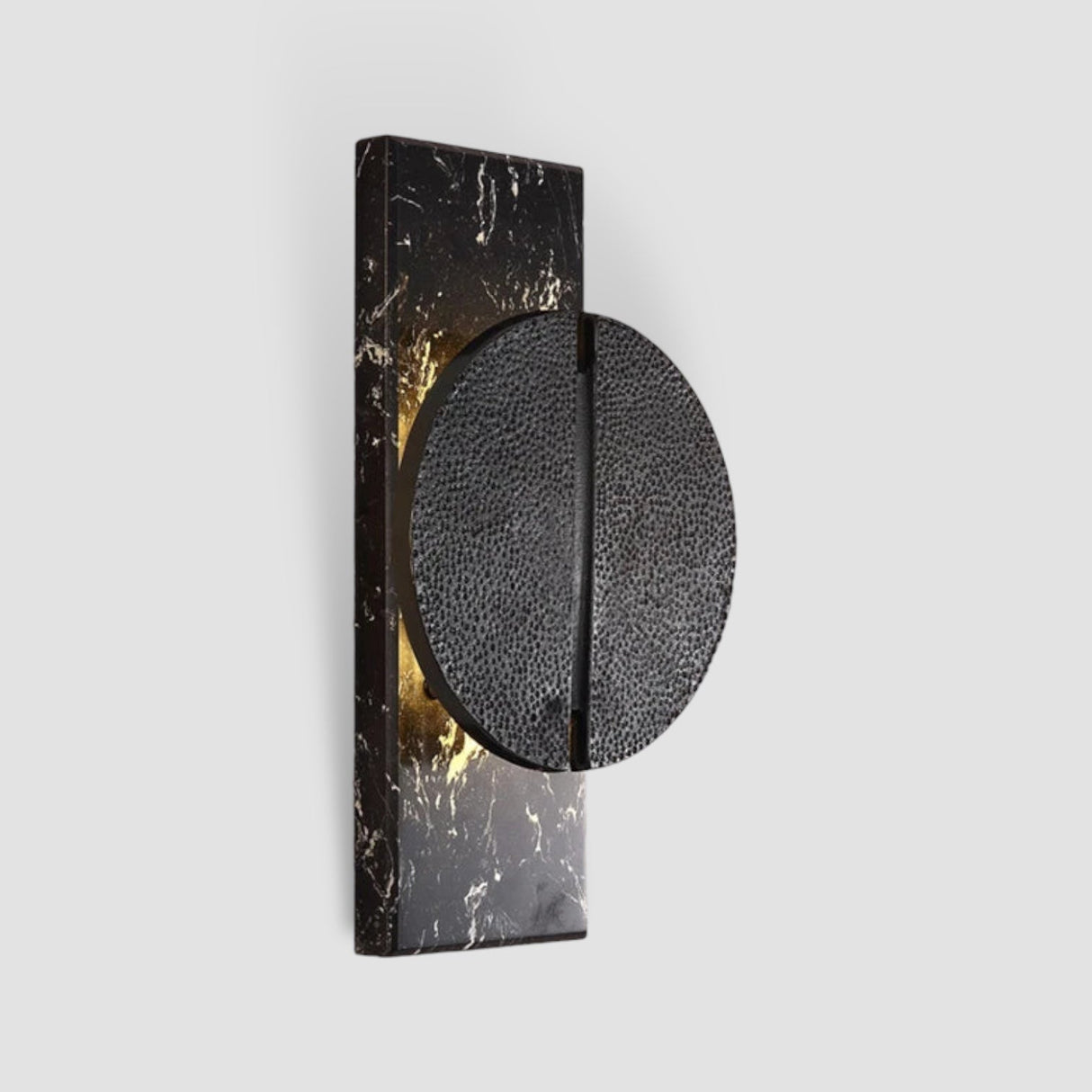 Modern Marble Wall Light  Black Stone Half Moon Design - Product detail 11