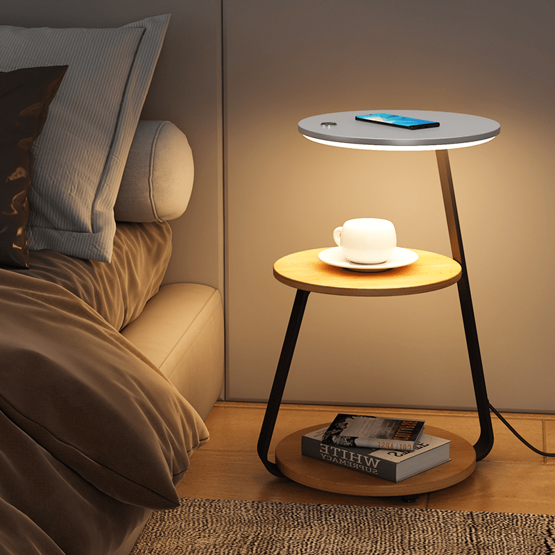 Modern Triple Tier Side Table  Space-Saving Design - Product detail 5