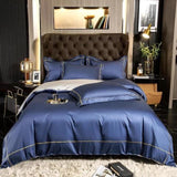 Egyptian Cotton Bedding Set  Premium Silver Trim Design - Product detail 11