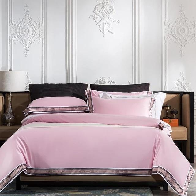Egyptian Cotton Duvet Set  Premium Bedding With Decorative Border - Product detail 14