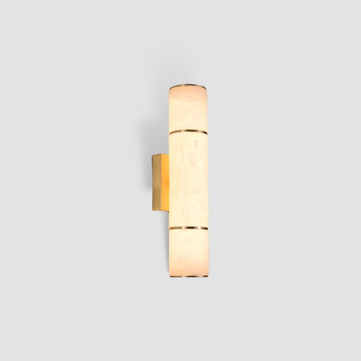 Modern Marble Wall Light  Gold Copper Accent - Product showcase