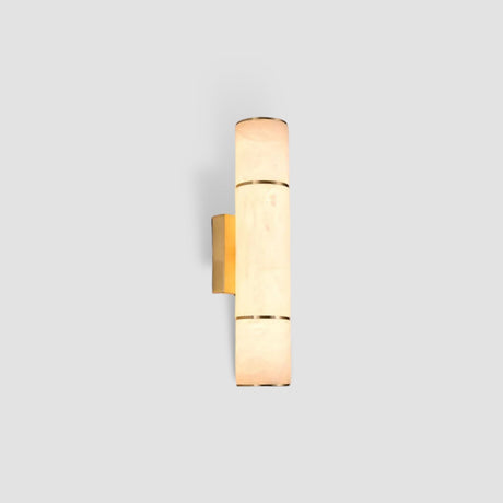 Modern Marble Wall Light  Gold Copper Accent - Product showcase