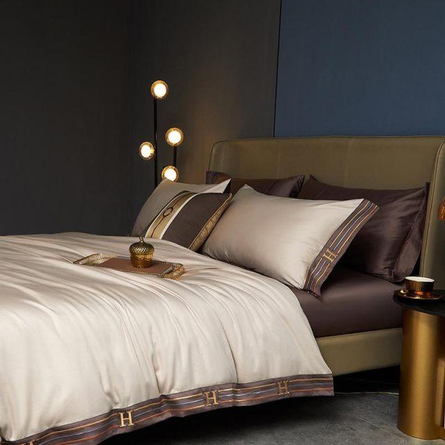 Egyptian Cotton Bedding Set  Premium Cream Duvet Collection - Product detail 6