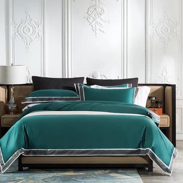 Egyptian Cotton Duvet Set  Premium Bedding With Decorative Border - Product detail 15