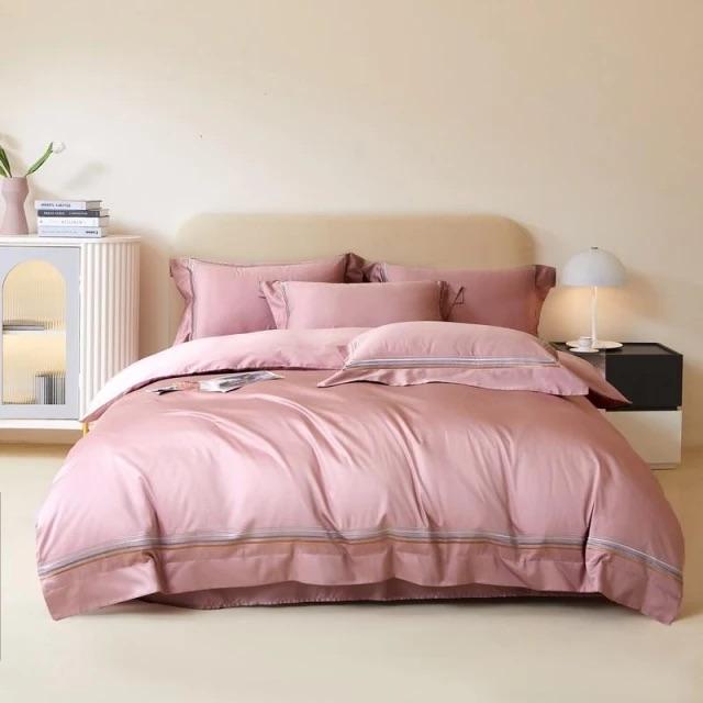 Egyptian Cotton Duvet Cover  Luxury Orange Bedding Set - Product detail 10