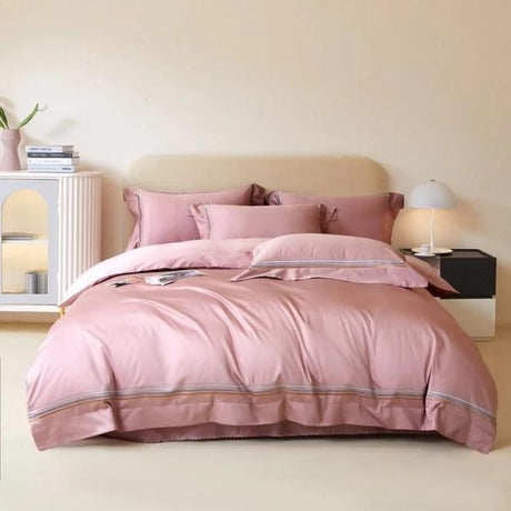 Egyptian Cotton Duvet Cover  Luxury Orange Bedding Set - Product detail 10