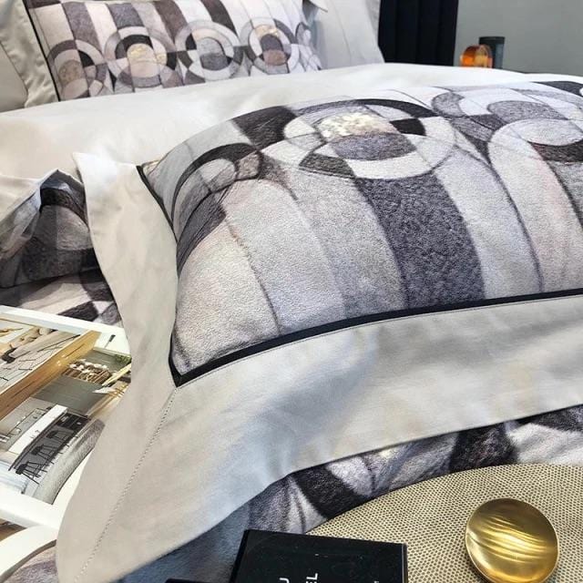 Egyptian Cotton Bed Linen Set  Geometric Pattern Design - Product detail 6