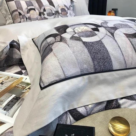 Egyptian Cotton Bed Linen Set  Geometric Pattern Design - Product detail 6