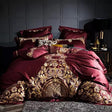 Luxury Egyptian Cotton Duvet Set  Baroque Gold Embroidered Design - Product showcase