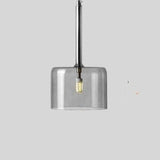 Contemporary Glass Pendant Lights  Clear and Red Cylinder Design - Product detail 18