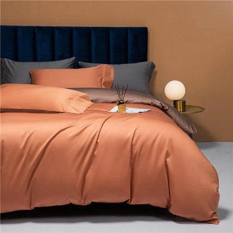 Egyptian Cotton Duvet Set  Reversible Luxury Bedding - Product showcase