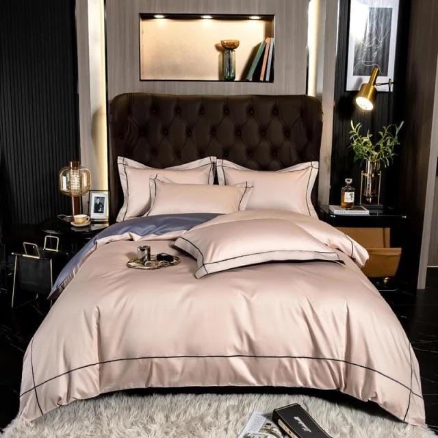 Egyptian Cotton Bedding Set  Premium Silver Trim Design - Product detail 14