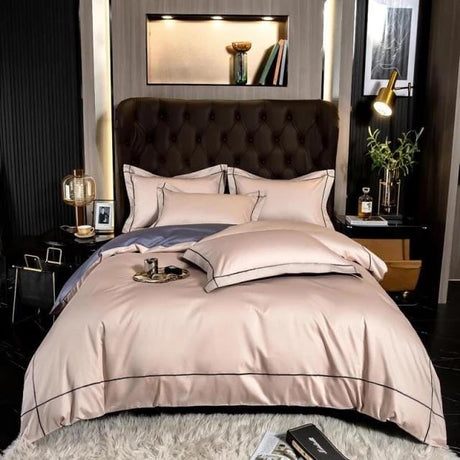 Egyptian Cotton Bedding Set  Premium Silver Trim Design - Product detail 14