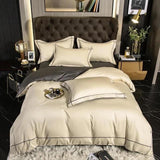 Egyptian Cotton Bedding Set  Premium Silver Trim Design - Product detail 18