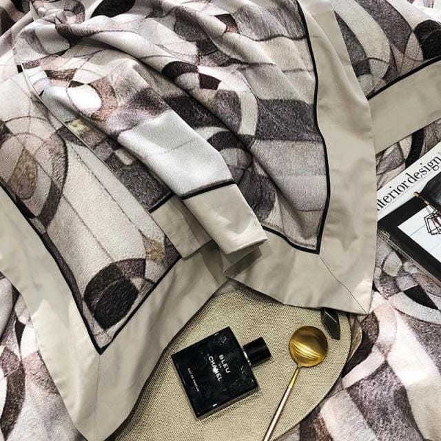 Egyptian Cotton Bed Linen Set  Geometric Pattern Design - Product detail 5