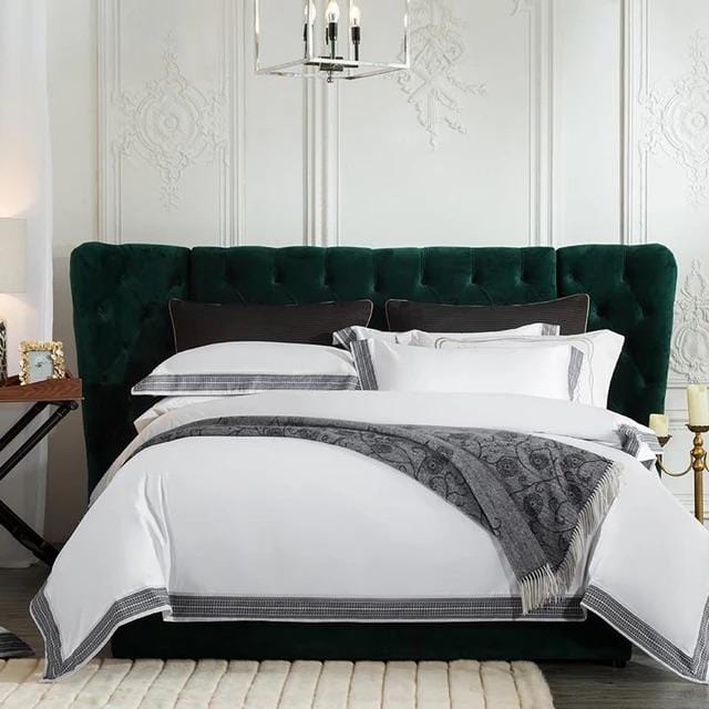 Egyptian Cotton Duvet Set  Premium Bedding With Decorative Border - Product detail 6