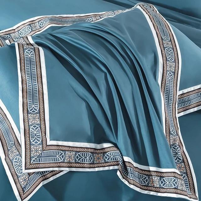 Egyptian Cotton Duvet Set  Premium Bedding With Decorative Border - Product detail 5