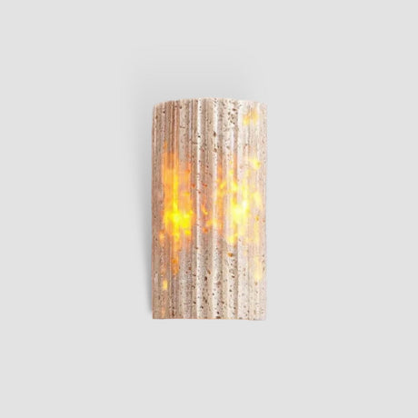 Modern Stone Wall Lamp  Natural Textured Surface - Product showcase