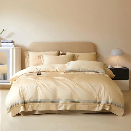 Egyptian Cotton Duvet Cover  Luxury Orange Bedding Set - Product detail 12
