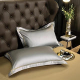 Egyptian Cotton Bedding Set  Premium Silver Trim Design - Product detail 4