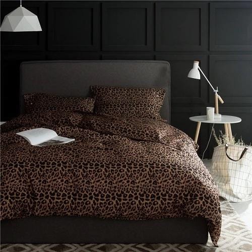 Leopard Print Duvet Cover  Egyptian Cotton Bedding Set - Product detail 7