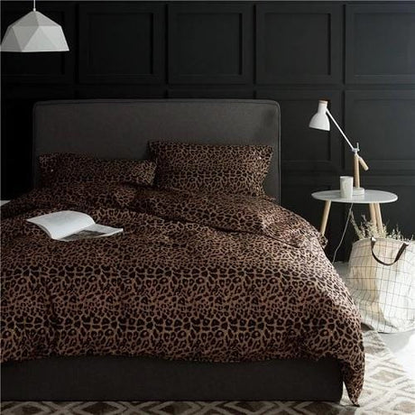 Leopard Print Duvet Cover  Egyptian Cotton Bedding Set - Product detail 7